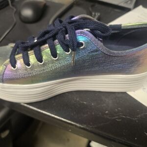 Keds Iridescent Sneakers with Black Accents